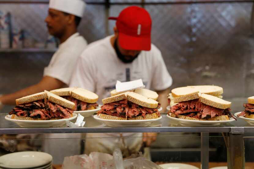 Orders are ready to go out at Katz's Delicatessen in New York. The deli was featured in the...