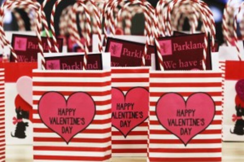  Nurses planned to hand out Valentine's cards and gifts for every patient in the Parkland...