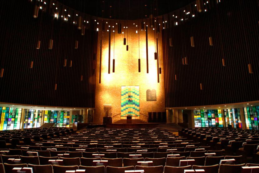 The Olan Sanctuary at Temple Emanu-El is one of two chapels restored recently through a...