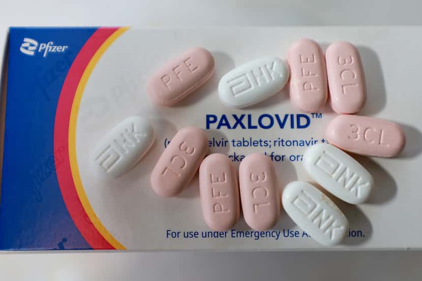 In this photo illustration, Pfizer's Paxlovid is displayed on July 07, 2022, in Pembroke...