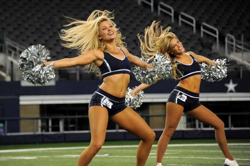 KaShara Garrett auditions for the Dallas Cowboy Cheerleaders at AT&T Stadium in Arlington,...