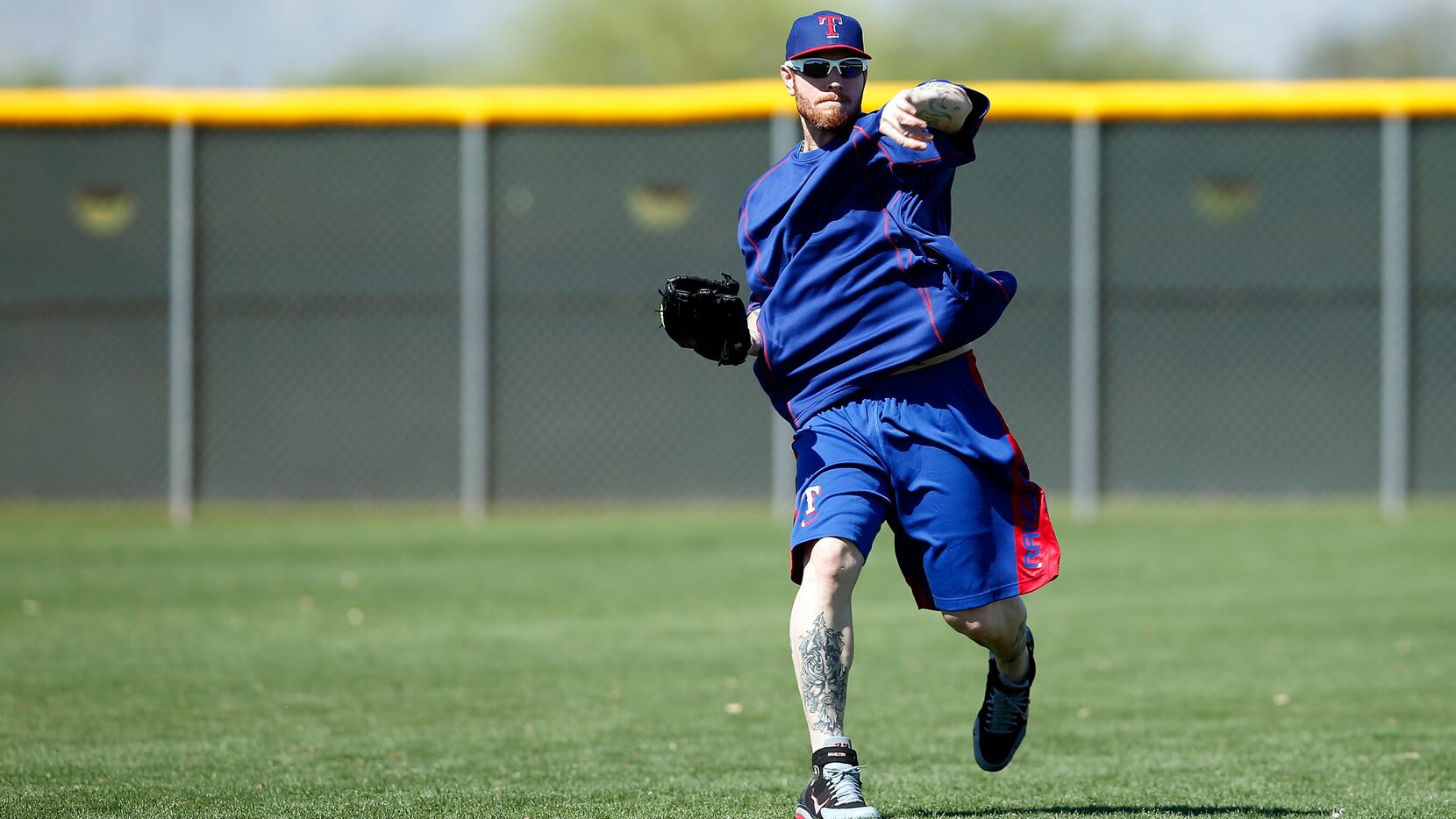 Josh Hamilton has first workout with Rangers, appreciates chance