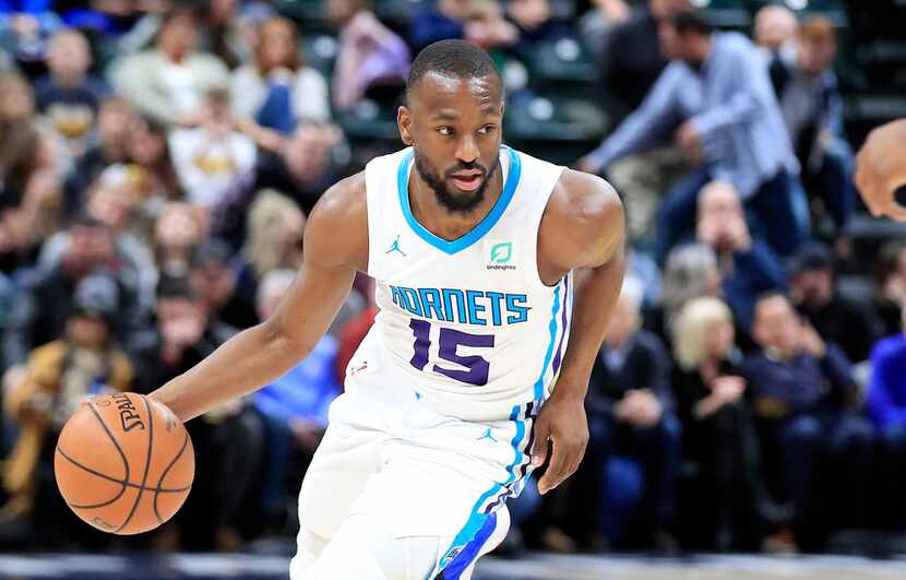 INDIANAPOLIS, INDIANA - JANUARY 20:   Kemba Walker #15 of the Charlotte Hornets dribbles the...