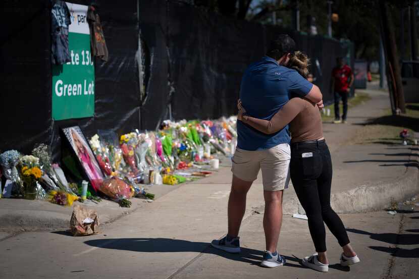 Two people who knew an unidentified victim of a fatal incident at the Houston Astroworld...