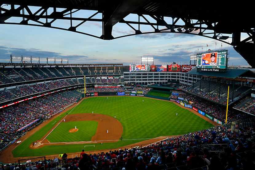  The Texas Rangers faced the Houston Astros at the Globe Life Park in Arlington, Wednesday,...