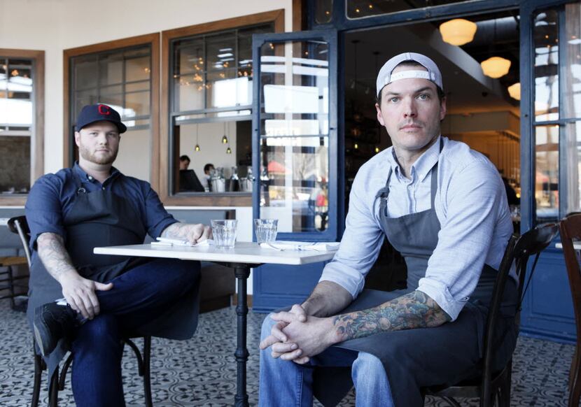 Executive chef Cody Sharp (left), departed Filament shortly after helping the Deep Ellum...