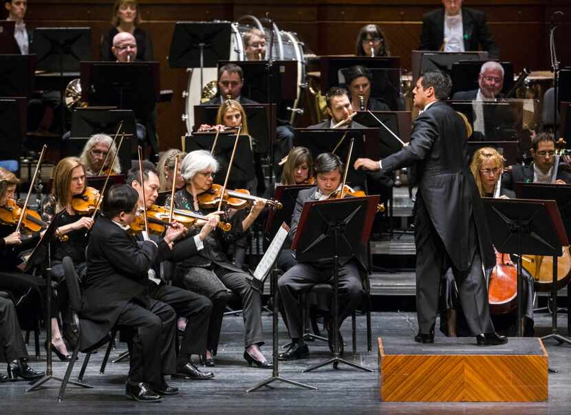 Music director Miguel Harth-Bedoya conducted the Fort Worth Symphony Orchestra on Feb. 6 at...