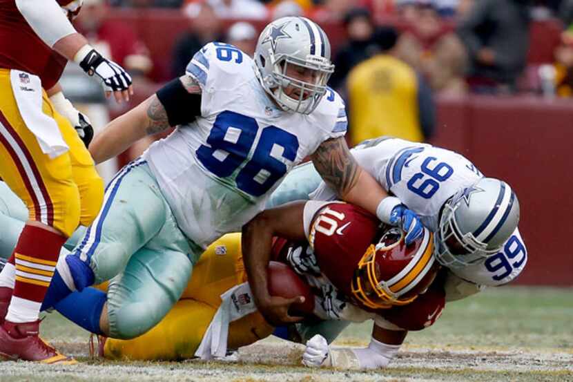 Cowboys defensive tackle Nick Hayden (96). (AP Photo)