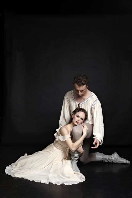 Carolyn Judson and Lucas Priolo in "Romeo and Juliet"
