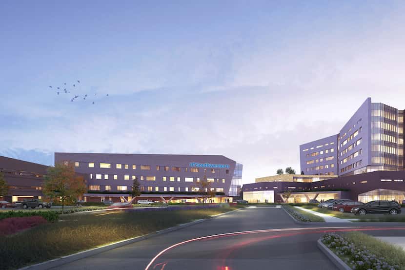 Rendering of Texas Health and UT Southwestern campus in Frisco. The University of Texas...