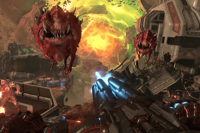 A screenshot from 'Doom Eternal,' from Richardson-based id Software.
