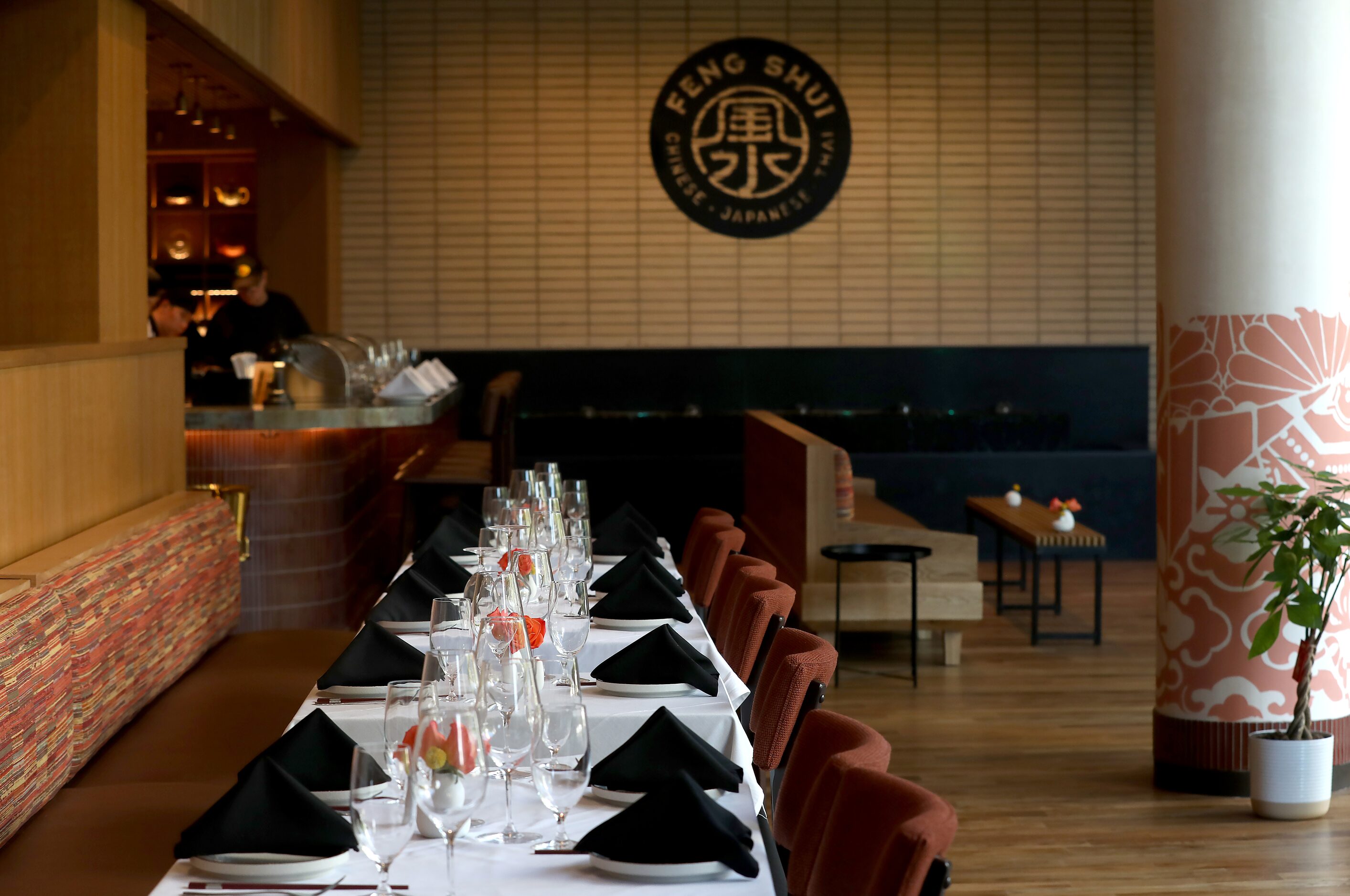 The dining room at Feng Shui, a new restaurant in Dallas, Texas, Tuesday, October 22, 2024