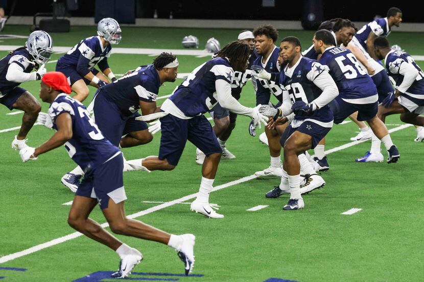 Cowboys' full-squad offseason workouts at The Star in Frisco on Tuesday, May 25, 2021.