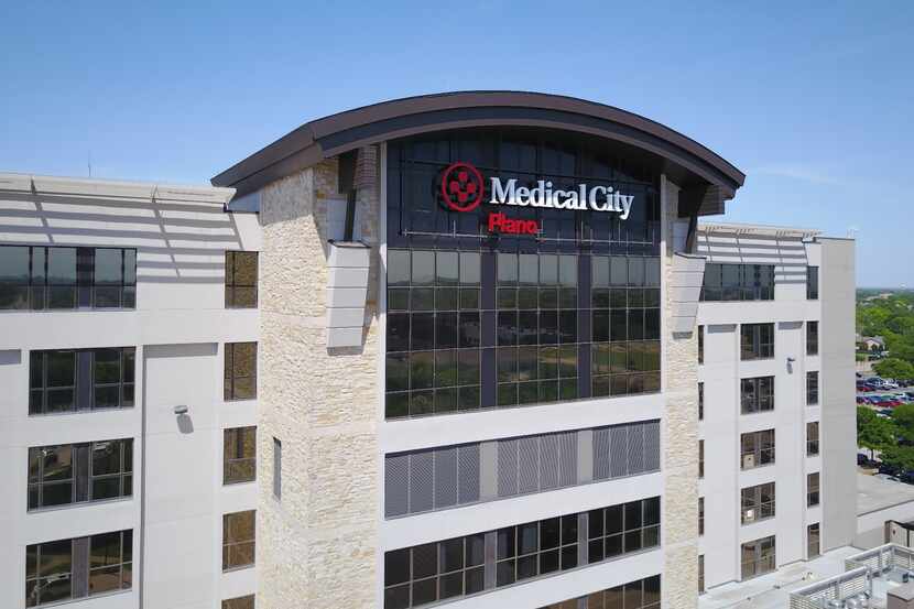 Exterior of Medical City Plano. The hospital became a Level 1 trauma center in May 2017, the...