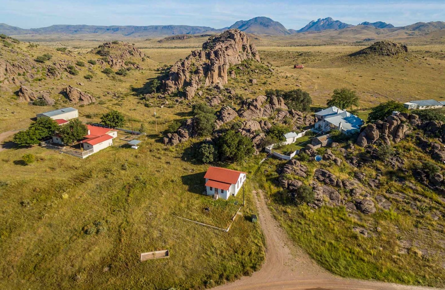 Gearhart Ranch near Fort Davis has a main ranch house and foreman's house.