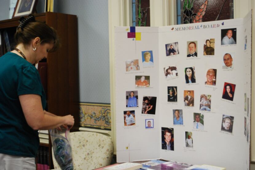 Attendees at the Touched by Suicide support group in Flower Mound can remember their loved...