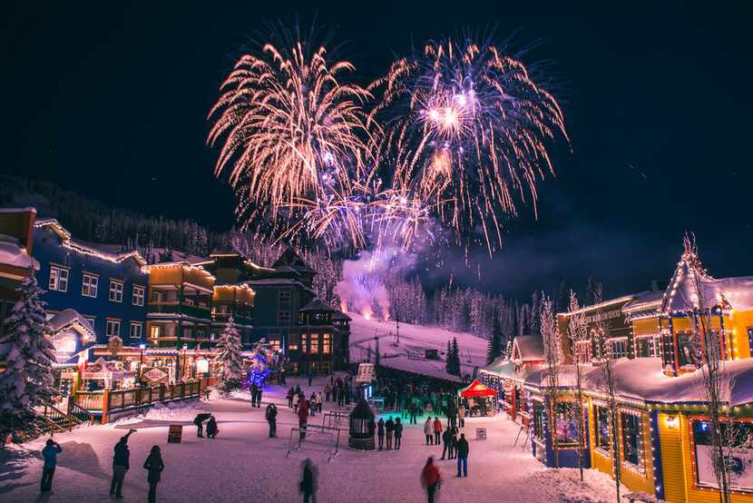 Christmas Eve fireworks are planned at Silver Star in British Columbia, where holiday...