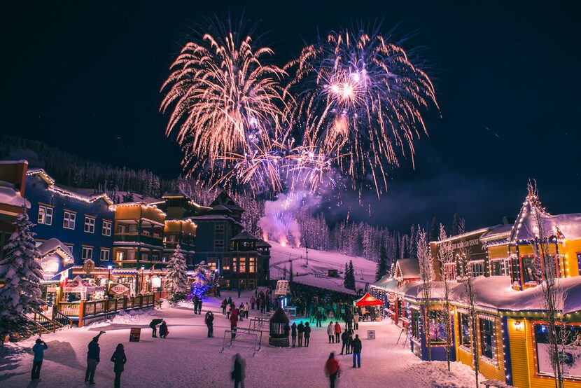 Christmas Eve fireworks are planned at Silver Star in British Columbia, where holiday...