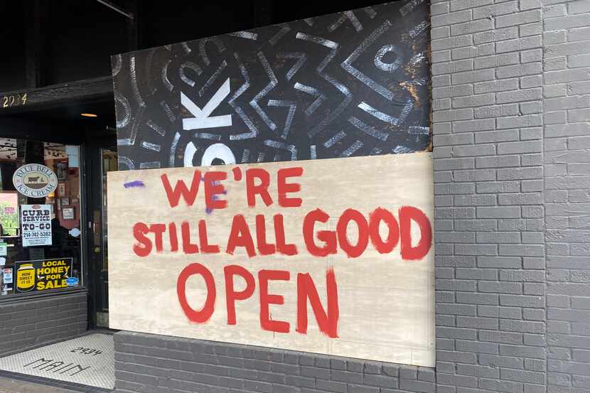 AllGood Cafe in Deep Ellum sustained damage Saturday night, but on Sunday, the restaurant...