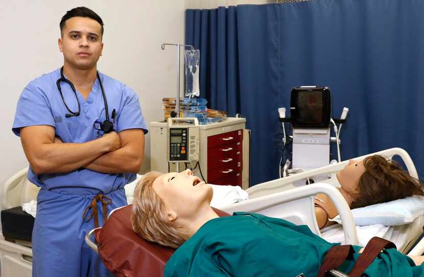 Johan Valle, 26, a medical student at the UNT Health Science Center in Fort Worth, is among...