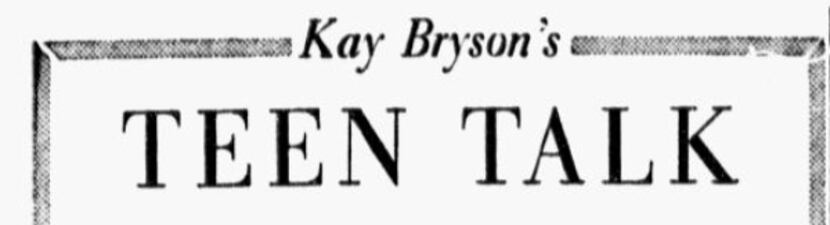 The header for "Teen Talk," the second iteration of the News' advice column.