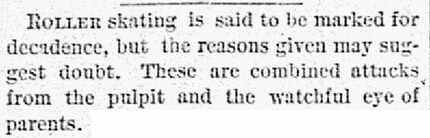 Clipping from the Oct. 3, 1886, issue of The Dallas Morning News.