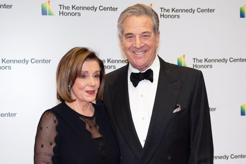 FILE - Speaker of the House Nancy Pelosi, D-Calif., and her husband, Paul Pelosi, arrive at...