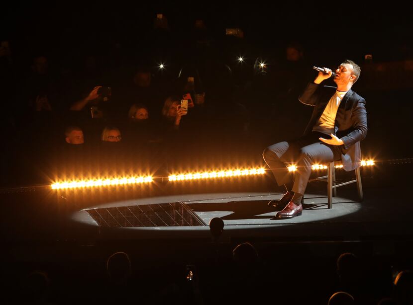 Sam Smith performs at American Airlines Center in Dallas on July 20, 2018.