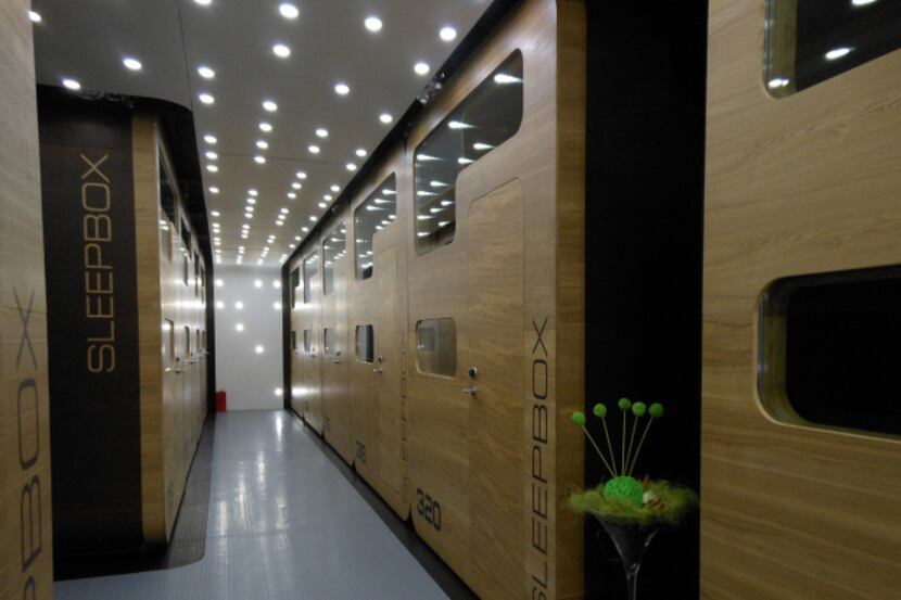 The rooms at Sleepbox Tverskaya are actually pods the size of a train cabin. The hotel has a...