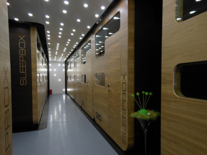 The rooms at Sleepbox Tverskaya are actually pods the size of a train cabin. The hotel has a...