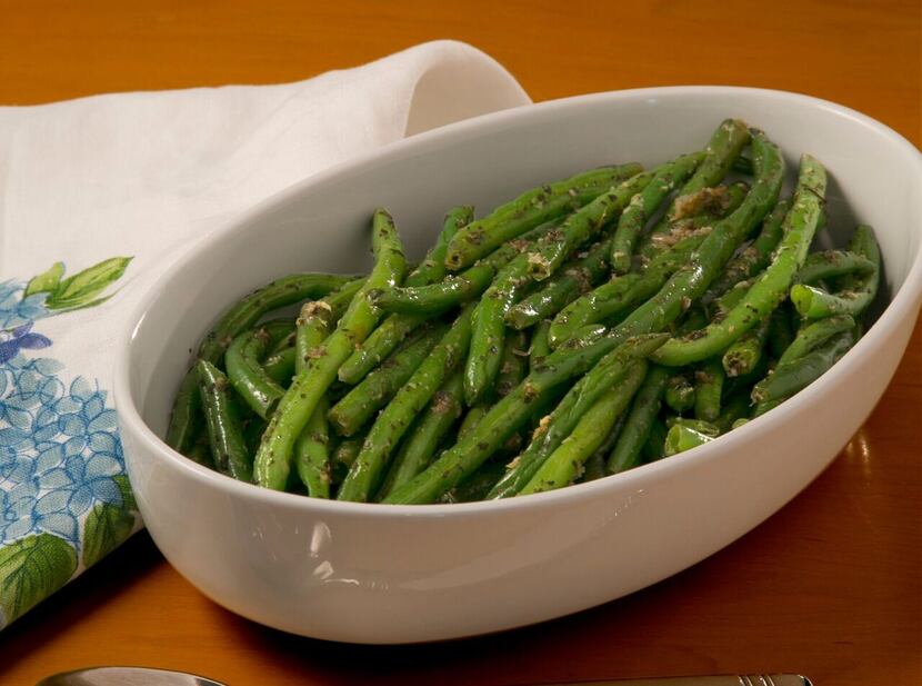 Cookbook author Lisa Joy Mitchell makes this dish, Elegant Green Beans, almost weekly. 