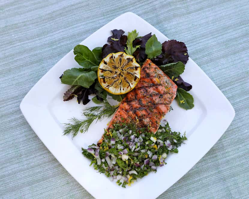 Chilled Ranched Grilled Salmon Salad (Stewart F. House/Special Contributor)
