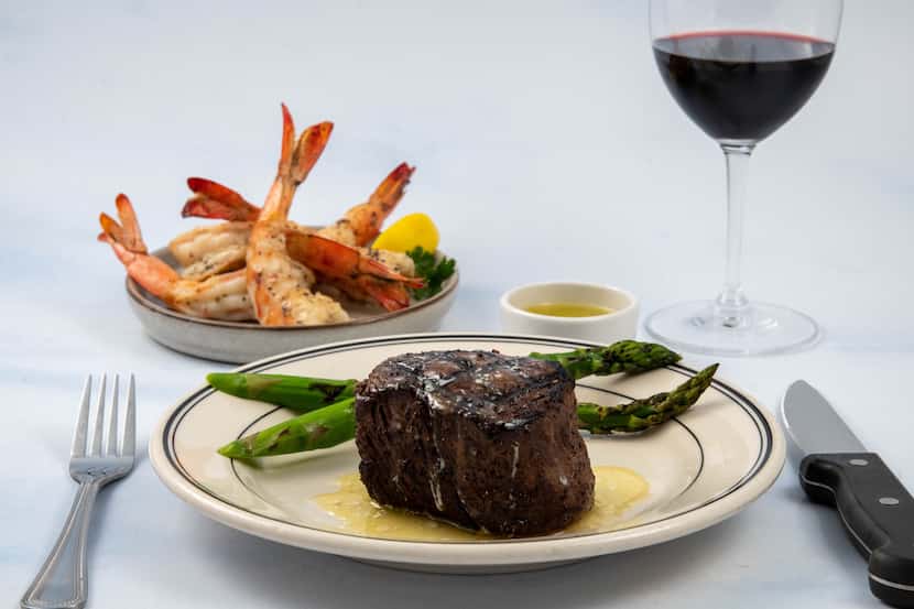 The Oceanaire Seafood Room offers a steak and shrimp entree for $85 on Father's Day.