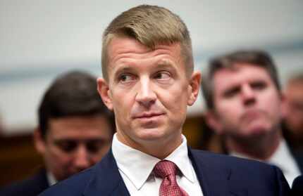 Erik Prince, chairman and founder of Blackwater Worldwide, appears at hearing on Capitol...