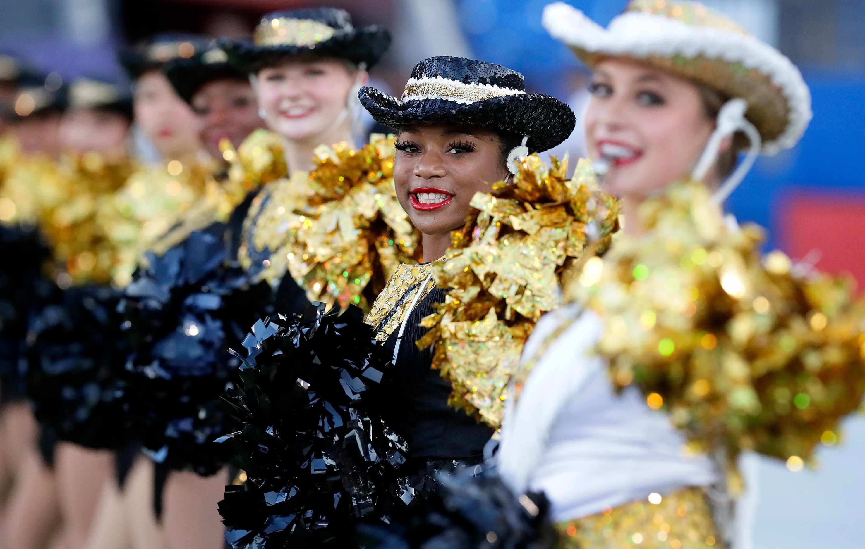 Memorial High School student N'dia King performs with the Black Diamond Dance Team before...