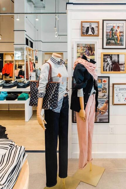 Interior of a Lands' End new concept store.