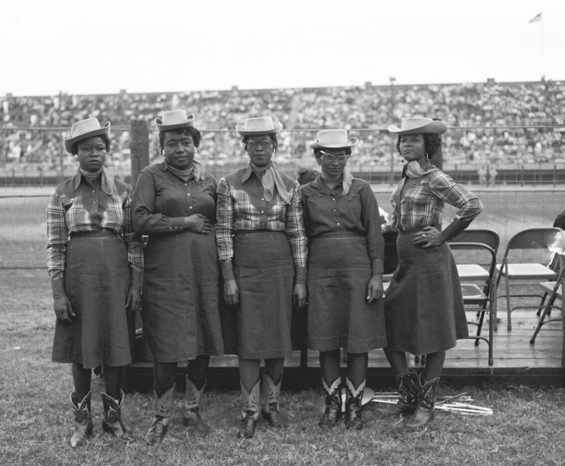 A group of singers from the Goree Unit strike a pose at the Texas Prison Rodeo.