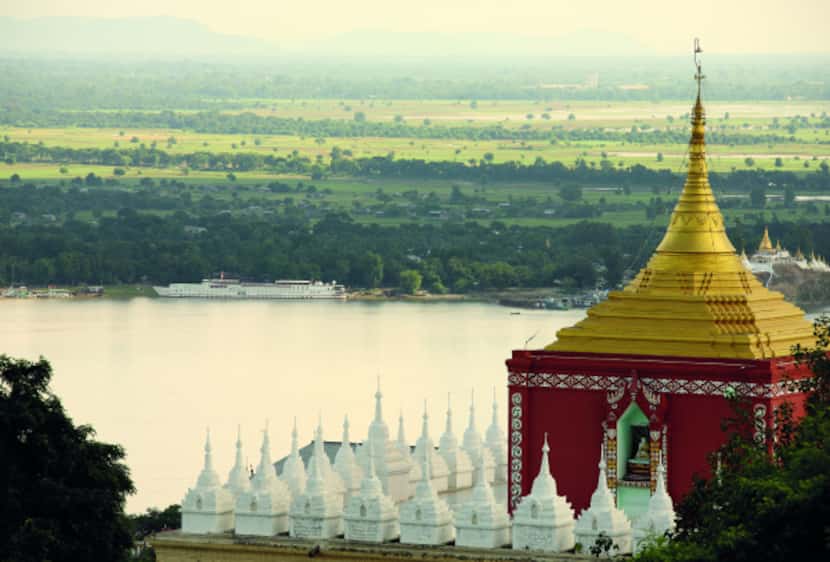 ASIA: Irrawaddy River (Burma aka Myanmar): Pagodas galore are a common sight from the decks...
