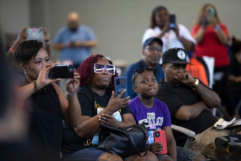 Shalonda Gilmore (center), he mother of Kealon Gilmore, attended "Enough is Enough: Stop the...