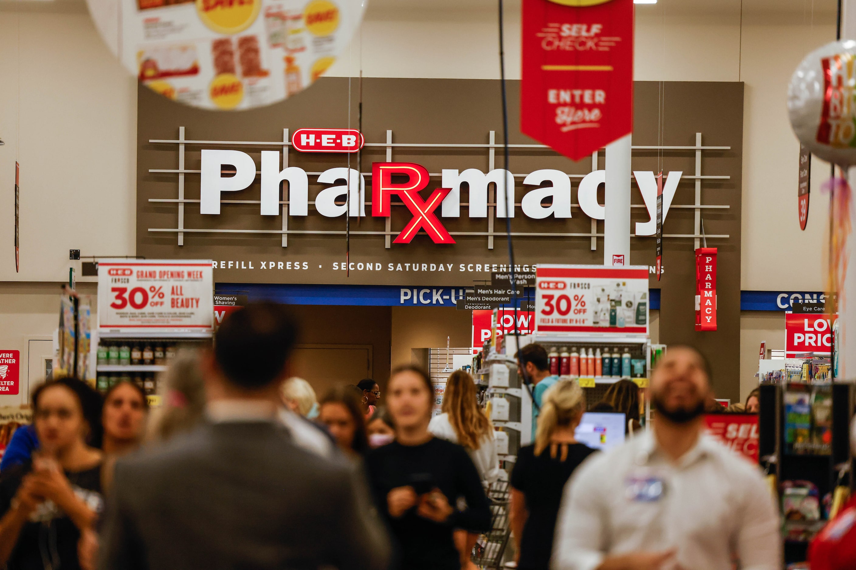 The new H-E-B store that opened its door to the public at 6AM in Frisco on Wednesday, Sept....