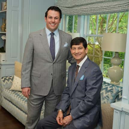 Taylor Frank (standing), president of Eiseman Jewels and Richard Eiseman, CEO.