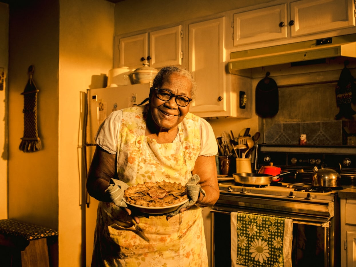 Irma P. Hall is "MeMaw." She keeps watch over the neighborhood and feeds them pie.