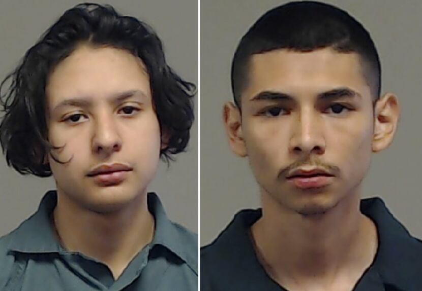 Anthony Sotelo (left) and Fernando Lopez are being held in the Collin County jail on charges...