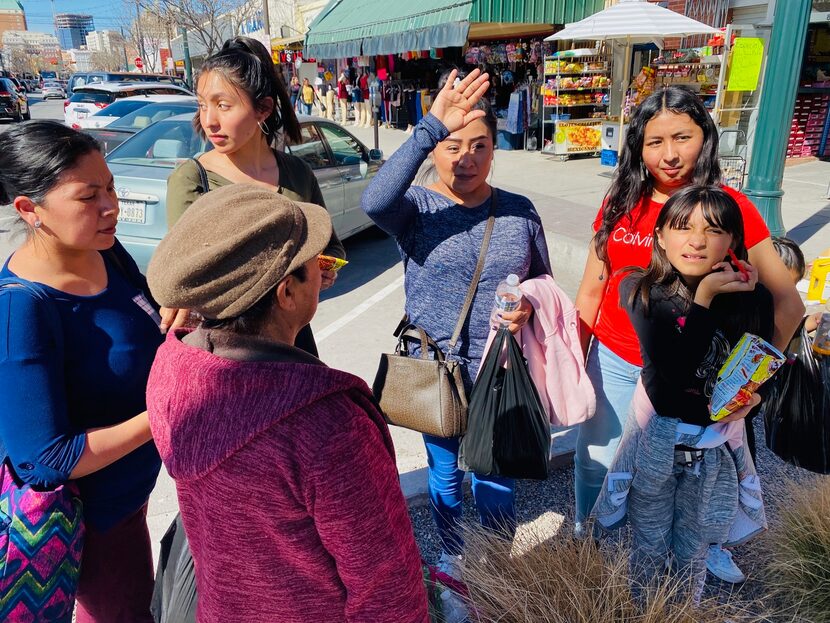 The Lerma family drove about 35 miles to meet grandmother Blanca Trejo and an aunt and...