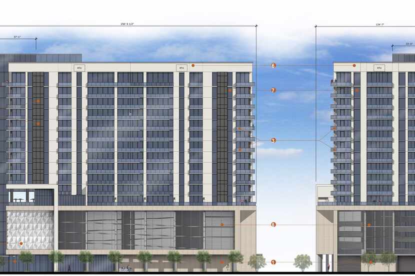 The Star House apartments are being built at the Dallas Cowboys' headquarters and mixed-use...