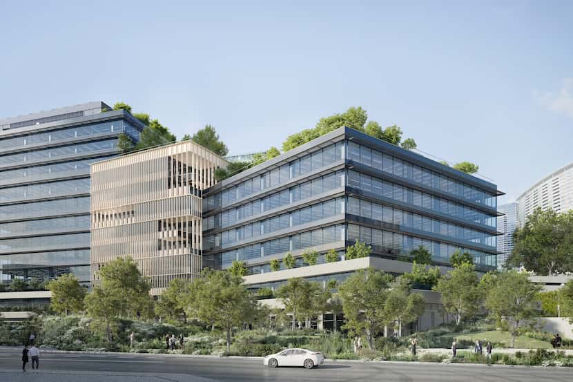 Goldman Sachs' 800,000-square-foot office campus is under construction on Field Street just...