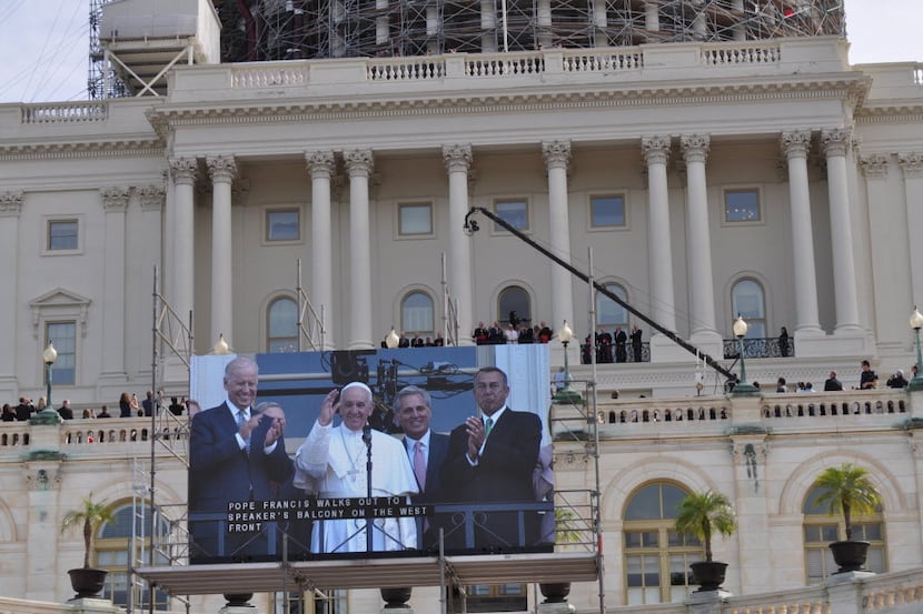 GoVision provided three 9 by 16-foot screens for Pope Francis's address to Congress last...