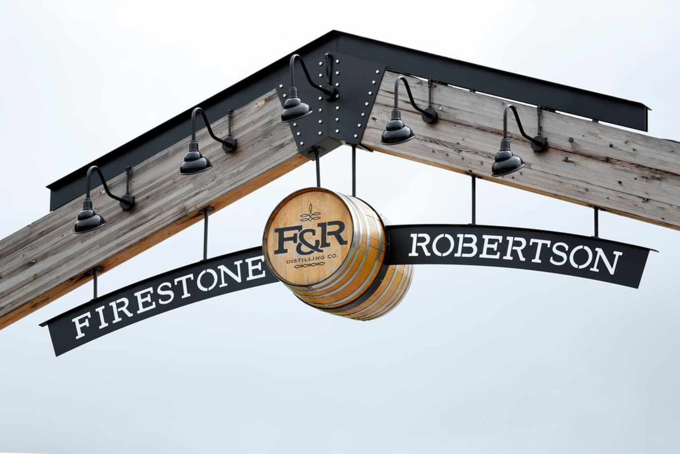 The entrance to Firestone & Robertson Distilling Co. in Fort Worth