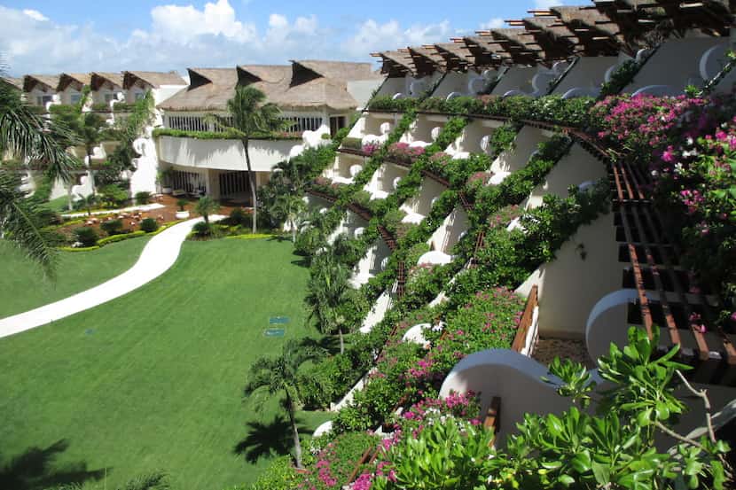 Suites are terraced at the Grand Velas Riviera Maya, one of a new breed of luxury resorts...