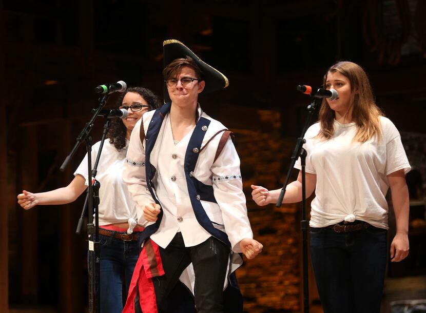 Students from Early College High School perform during a Hamilton Education Program event at...